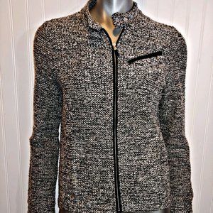Ralph Lauren Tweed B&W zip up jacket - M -…